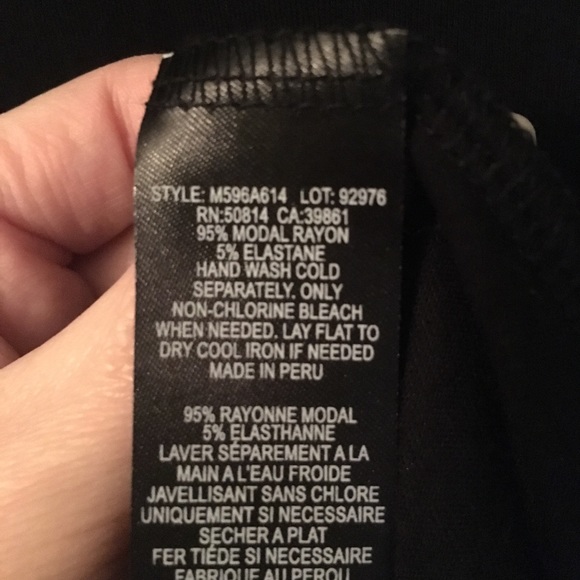 Like New Tahari L Black Modal Maxi with High Slit - Picture 7 of 8